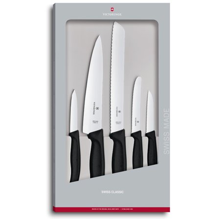 Victorinox Swiss Classic knivsæt 5 dele - Sort/stål | KitchenOne