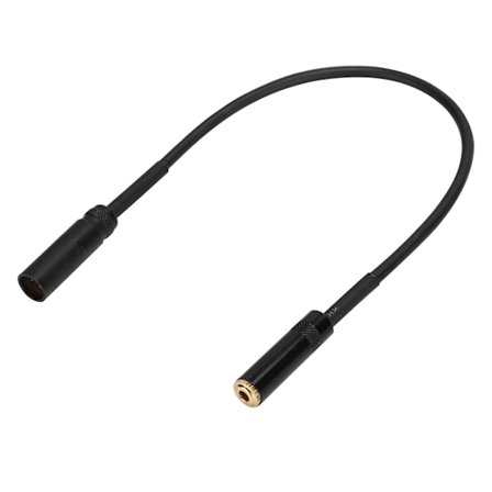 3,5 mm hunn til mini XLR hann lydkabeladapter for kamerafotograferingsutstyr 0,3 m