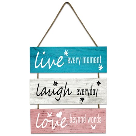 Universal landkøkken væg skilt, hængende rustik træ,