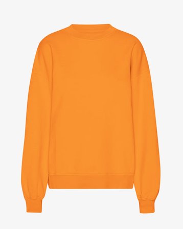 Organic Oversized Crew - Sunny Orange