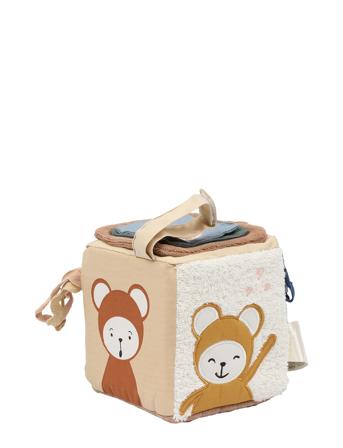 Fabric Cube - Bob Has Feelings Toys Baby Toys Educational Toys Interactive Toys Multi/patterned Fabelab