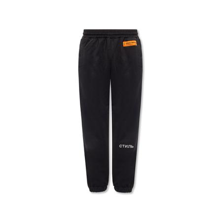 Heron Preston Embroidered sweatpants Sort, Herre