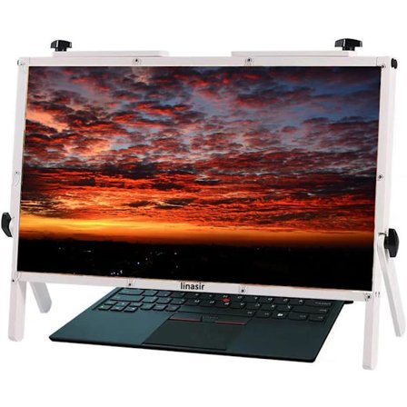2025 Seneste Model Forstørrelsesglas Forstørrelsesskærm til Computer, Stativ Foldbart, Laptop Skærmforstørrer til Svagtseende