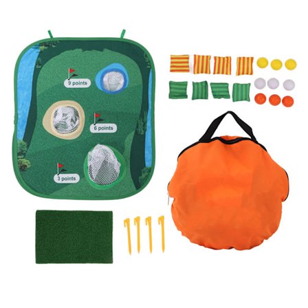 Golfbane Sandbag Board med Slagpuder Telt Søm Holdbar Udendørs Golf Chipping Net Sæt