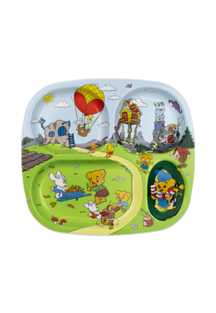 BAMSE Motiv, Facktallrik Mata & äta Unisex Grön ONESIZE