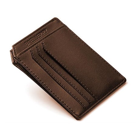 Slank kortholder med åpen midtlomme