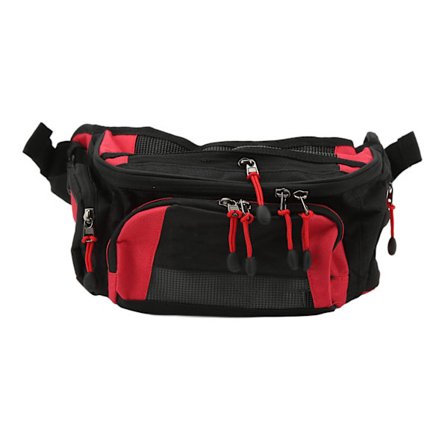 Motorsykkel Midjeveske Oxford Justerbar Belte Stor Kapasitet Racing Lommeveske for Offroad Racing Rød
