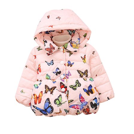 Baby Girls Butterfly Kids Jacka Coat