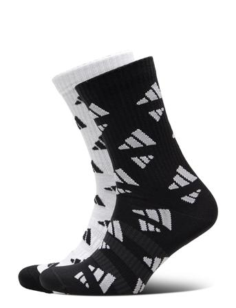 3-Stripes Graphic Sport Socks 2 Pairs Underwear Socks Regular Socks Sort Adidas Performance
