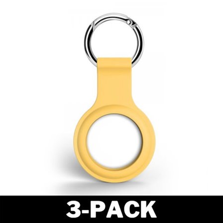 Airtag skal med nøglering Gul