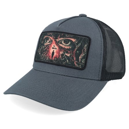 Scenes - Grijs trucker Cap - The Hollow Medium Grey/Black/Black A-frame Trucker @ Hatstore