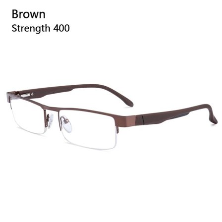 Business Läsglasögon Ultralätt Båge BROWN STRENGTH 400