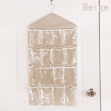 16 rutnätsfickor Väggmonterad Skoförvaring Organizer Over The Do