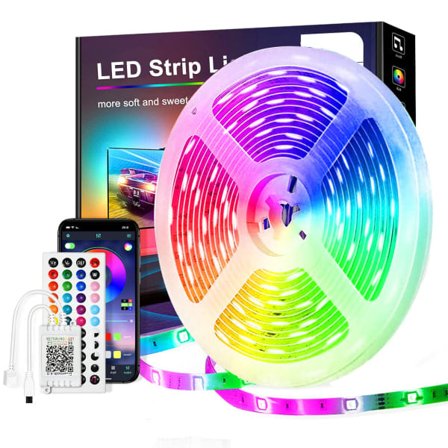 LED-nauha 15M, PSTAR Bluetooth LED-nauha RGB 24V IR-kaukosäätimellä App-ohjattava musiikkitila EU EU minä