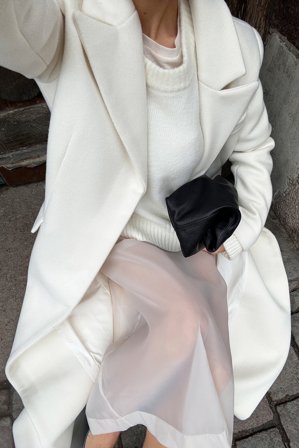 NA-KD Pull en maille de laine à encolure ronde - Pulls en maille - OffBlanc - XS (EU 32)