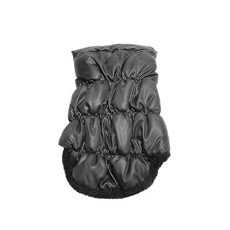 Fashion Pet Kläder Vinter Pet Varm Rock Pet Väst Kostym För Valp Hund (svartd, Storlek Xs)