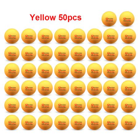 10/50 stk. Bordtennisbolde 3 stjerner Konkurrencetræningsbolde P Gul 50STK Yellow 50PCS