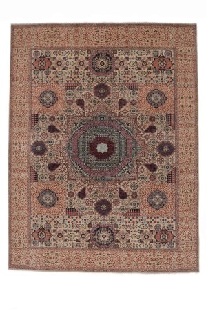 Tapis Mamluk 276X364 Marron/Rouge Foncé Grand (Laine, Afghanistan)