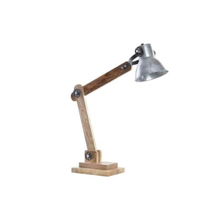 Bordslampa Dkd Home Decor Silvrig Brun 220 V 50 W (50 X 15 X 65