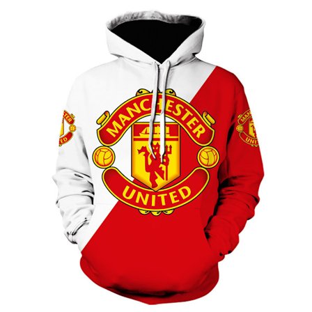 Hot 2025 Fodboldklub sweatshirt lang, hættetrøje med stort grafisk tryk 2124