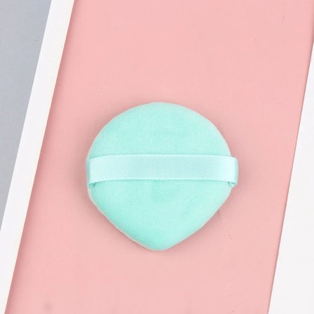 1/2/4 STK Mini Ansigts Makeup Svamp Kosmetik Vaskbar Letvægts Trekant Velvet Pudderkvast Pizza Mel