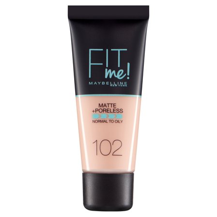 Maybelline New York Fondotinta Opacizzante Fit Me! Matte&Poreless Fair Ivory (102) - Fondotinta liquido