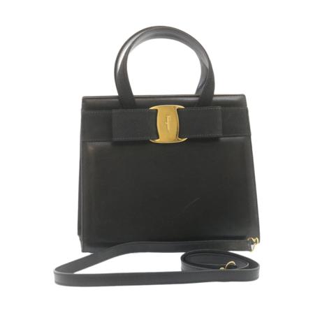 Salvatore Ferragamo Pre-owned Pre-owned HandTas , Zwart , Dames , Maat: ONE Size Vintage Tassen