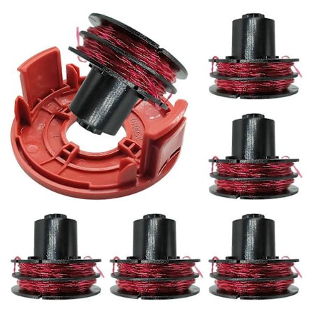 För AL-KO GTE 350/GTE 450/GTE 550 Grästrimmer 6 Trådspolar + 1 Spolkåpa, 112966