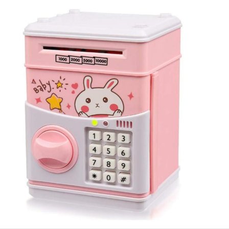 Sparegris til børn, elektronisk kodeordssparegris, børnesikker bank, mini ATM sparegris legetøj til 3-14 årige drenge og piger