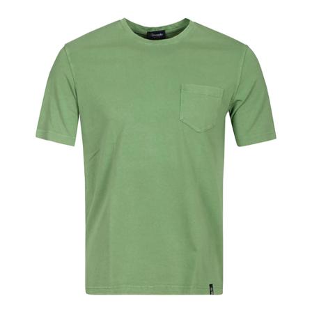 Drumohr T-Shirt Pocket Grøn, Herre T-shirts