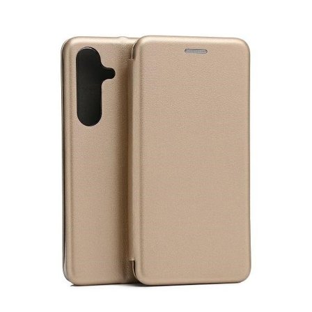 Beline Case Book Magnetisk Samsung S24 S921 guld/guld