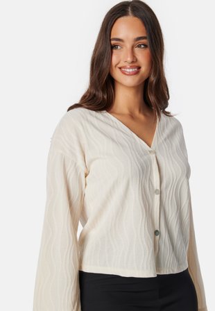 VERO MODA Vmellie Ls Cardigan Jrs Birch Klær