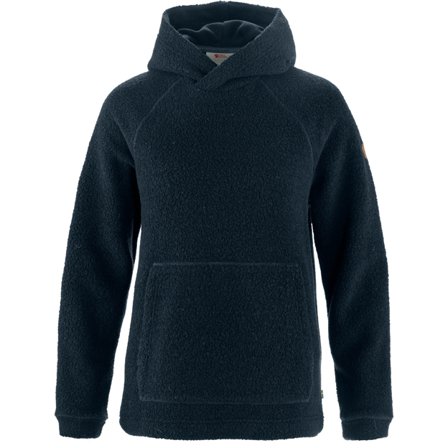 Fjällräven Women's Kaitum Kapuzenpullover in Dark Navy/Blau, Wolle | Size: Large