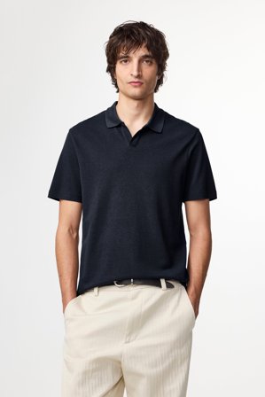 NN.07 Paul 3462 Polo Male Blue Organic Cotton