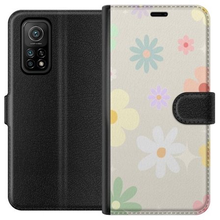 Plånboksfodral till Xiaomi Mi 10T Pro 5G med fejdande blommor