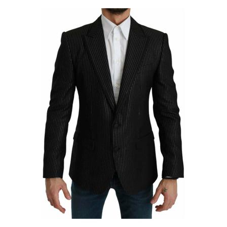 Dolce & Gabbana Single Breasted Suits Sort, Herre Jakkesæt, Størrelse: M