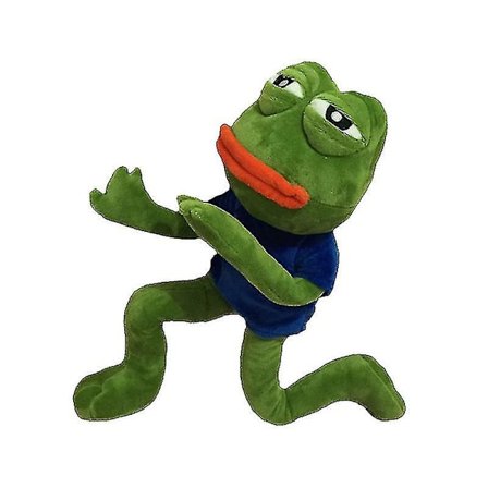 45cm Sorglig Frø Plysjlegetøj Blød Fyldt Pude Magisk Udtryk Pepe Den Sorglige Frø Dyr Plysdukke Fødselsdagsgaver Til Børn (FMY)