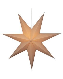 Pappersstjärna Plain Beige - 90x90 cm - Jul - Star Trading