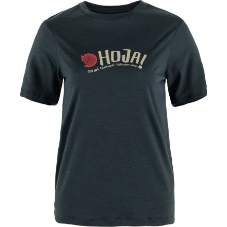Fjällräven Hoja Wool T-Skjorte XXS - female - Dark Navy/Blå - T-Skjortes & tank Topps