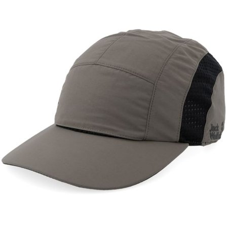 Jack Wolfskin - Grå 5panel Keps - Vent Flint Dad Cap 5-Panel @ Hatstore