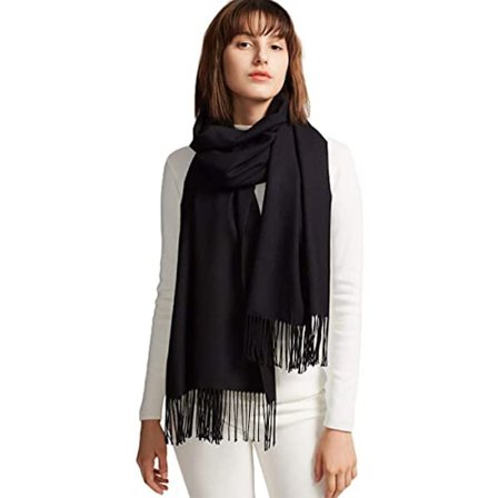 Kvinners store myke kasjmirfølelse Pashmina sjal wraps lett skjerf