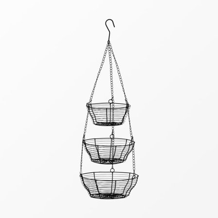 Åhléns Home Hängkorg 28x80 cm Köksredskap Svart ONESIZE