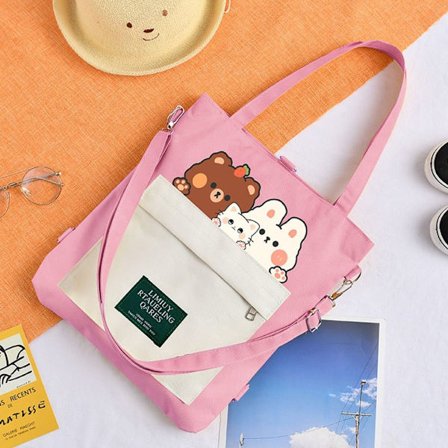 Lerretsveske Tote Bag PINK3