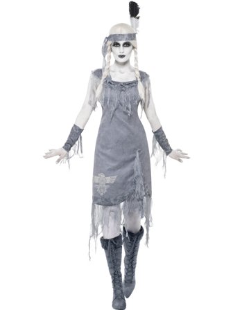 Indianerprinsesse Spøgelse Kostume M