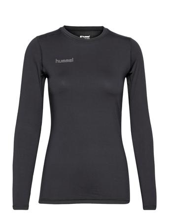 Hml First Performance Women Jersey L/S T-shirts & Tops Long-sleeved Svart Hummel