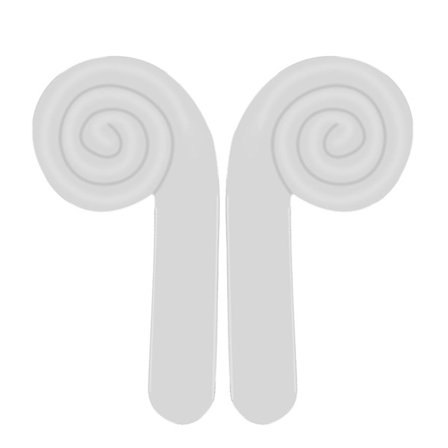 VR-headsetlurar för förbättrat headsetljud för Meta Quest 3 VR-tillbehör Vit