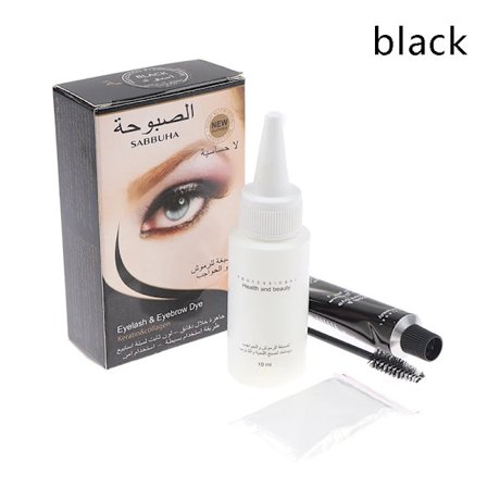 Professionel Øjenvippe Henna Øjenvippeforlængelse Øjenbrynsfarve Tint Gel Øjenvipper, Brun, Sort Farve Tint Creme Sæt, 15 Minutter Hurtig Farve Nem 