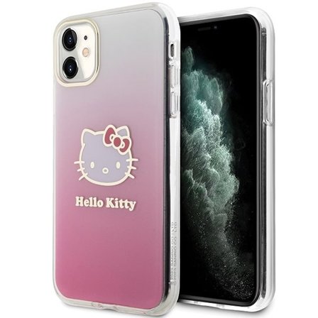 Hello Kitty IML Gradient Electrop Kitty Head Case for iPhone 11 / Xr - Rosa