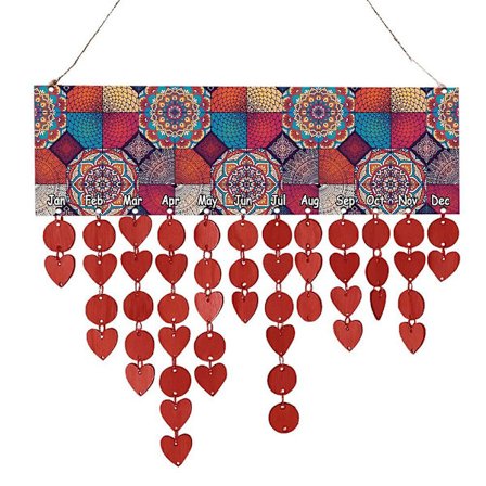 Wooden Wall Calendar