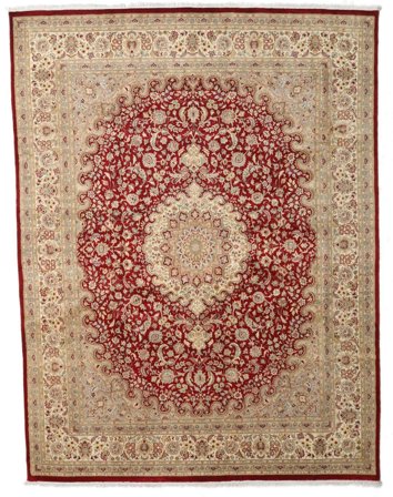 Tabriz Royal Rug 240X317 Beige/Orange Wool, India
